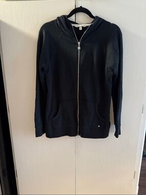 Victoria's Secret Black Full-Zip Hoodie Jacket